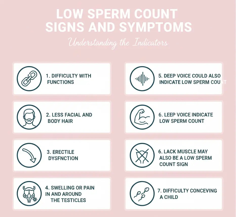 7 Symptoms of Low Sperm Count in Males