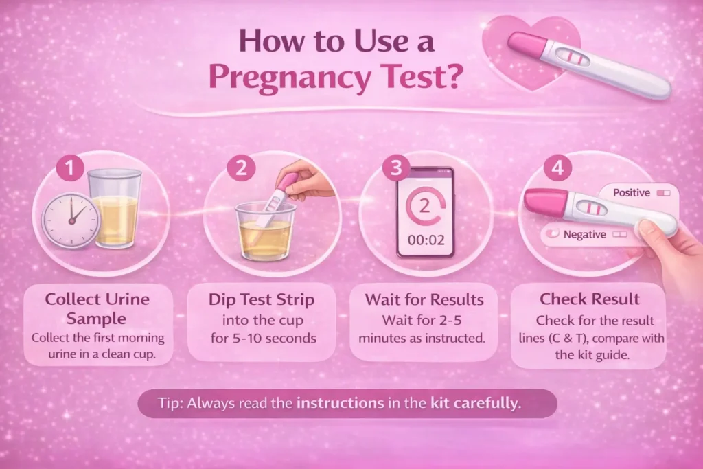 प्रेगनेसी किट कैसे काम में ले? (Pregnancy Kit Kaise Use Krte Hai)