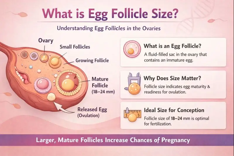 what is egg follicle size for conceiving