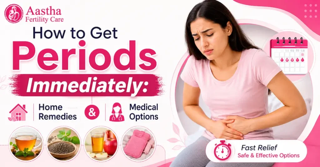 how to get periods immediately